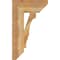 Ekena Millwork Balboa Slat Rough Sawn Bracket, Western Red Cedar, 6"W x 18"D x 30"H BKT06X18X30BOA06RWR - alternate 4
